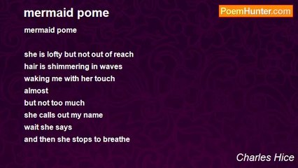 Charles Hice - mermaid pome