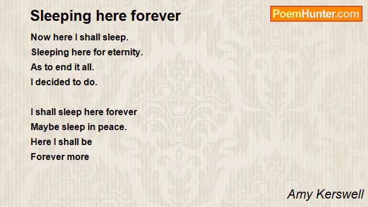 Amy Kerswell - Sleeping here forever