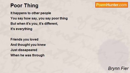 Brynn Fier - Poor Thing