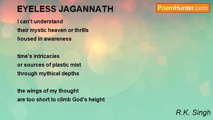 R.K. Singh - EYELESS JAGANNATH