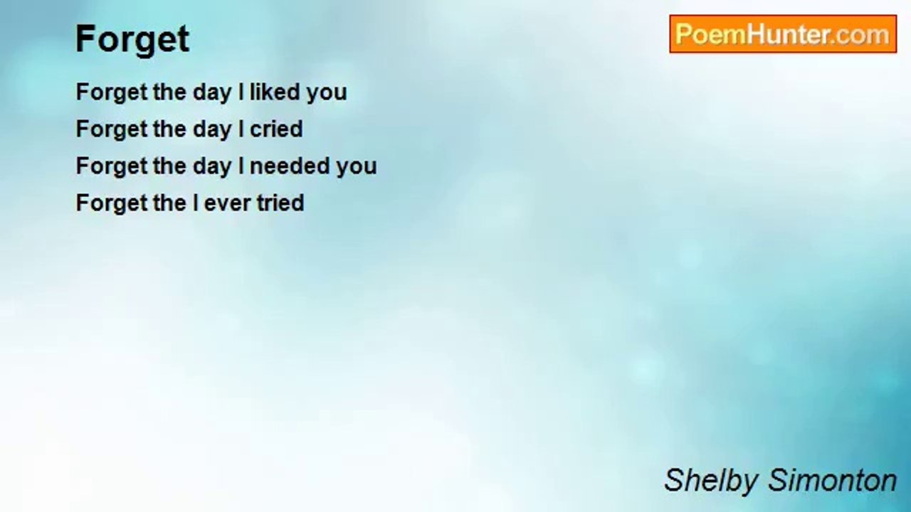 Shelby Simonton - Forget