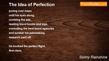 Sonny Rainshine - The Idea of Perfection