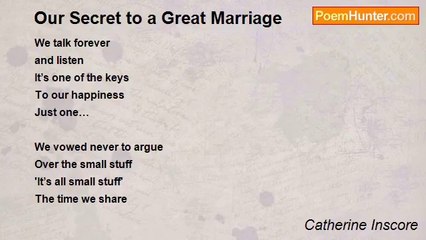 Catherine Inscore - Our Secret to a Great Marriage