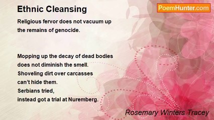 Rosemary Winters Tracey - Ethnic Cleansing