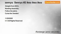 Ronberge (anno secundo) - senryu  Senryu #2 ikea ikea ikea