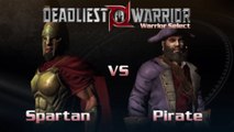 Spartan VS Pirate In A Deadliest Warrior The Game Battle / Match / Fight