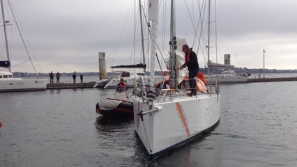 Le départ de Jacques Riguidel pour son tour du monde