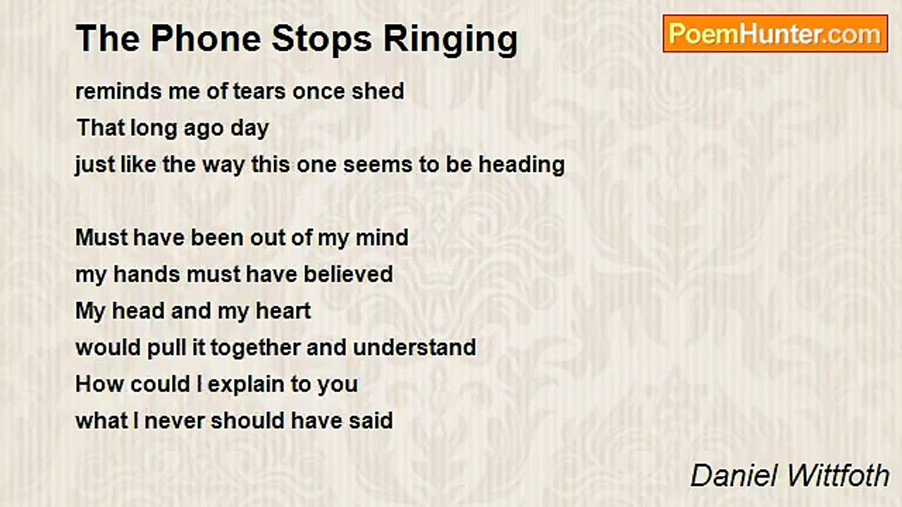 Daniel Wittfoth - The Phone Stops Ringing