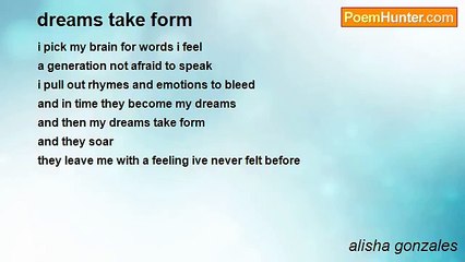alisha gonzales - dreams take form