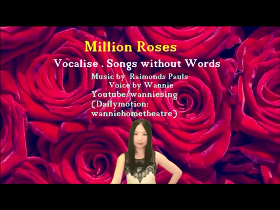 Vocalise : Million Roses Миллион алых роз (My cover - high voice) - video  Dailymotion