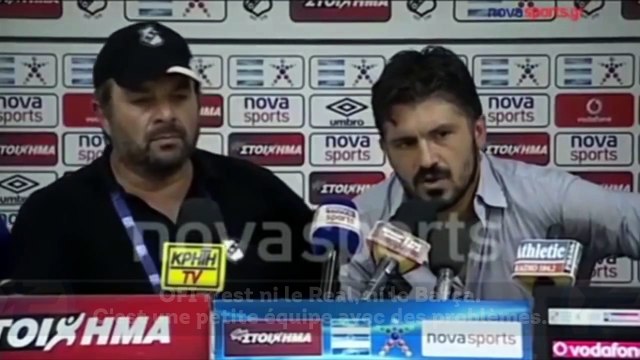 Quand Gattuso pète les plombs en conférence de presse...