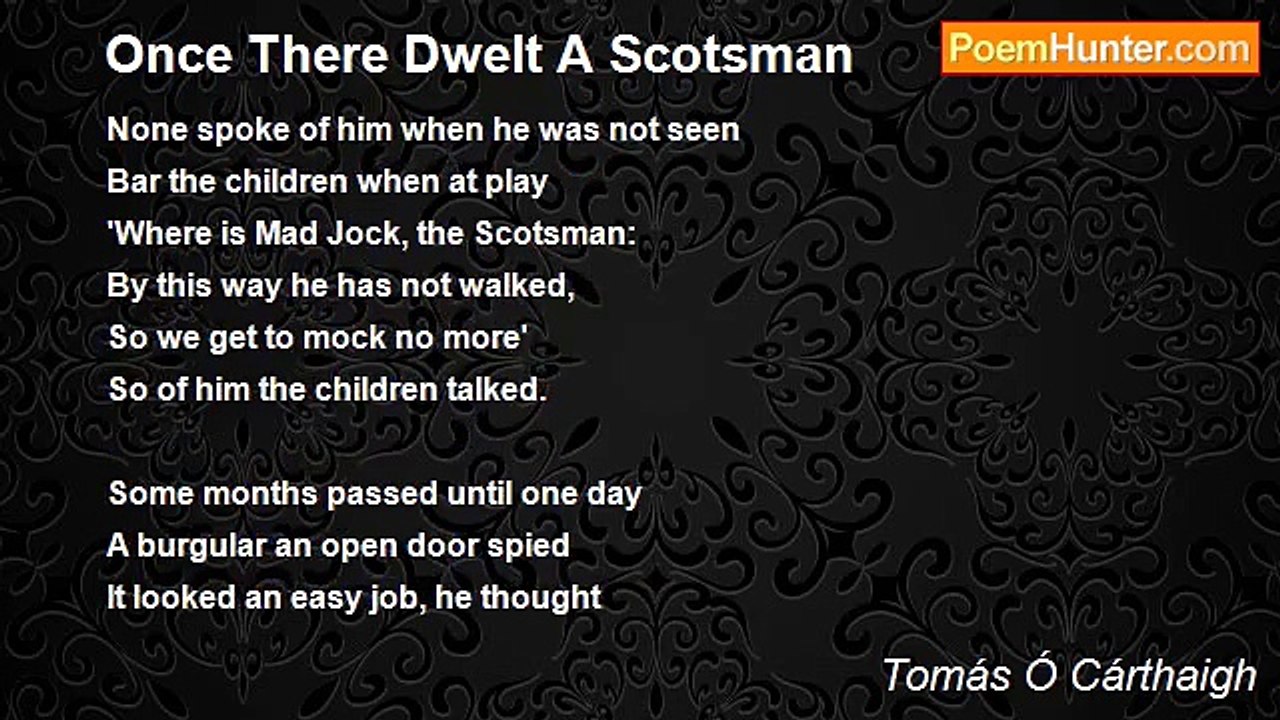Tomás Ó Cárthaigh - Once There Dwelt A Scotsman
