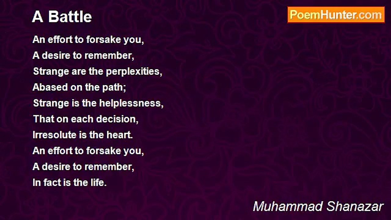 Muhammad Shanazar - A Battle