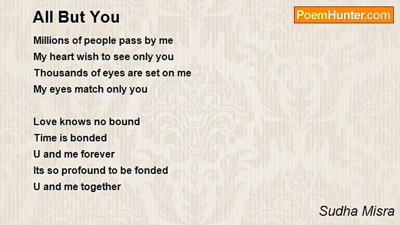 Sudha Misra - All But You