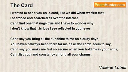 Vallerie Lobell - The Card