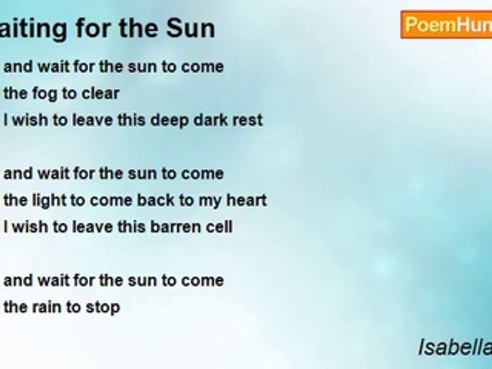 Isabella Epona - Waiting for the Sun