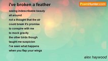alex haywood - i've broken a feather