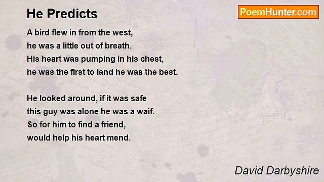 David Darbyshire - He Predicts