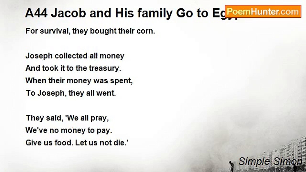 Simple Simon - A44 Jacob and His family Go to Egypt