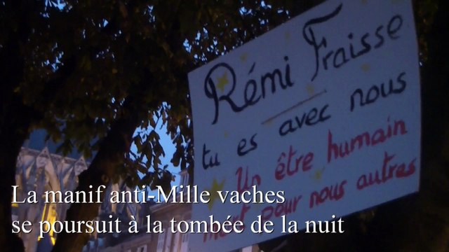 Procès des anti-Mille vaches - La manifestation se poursuit