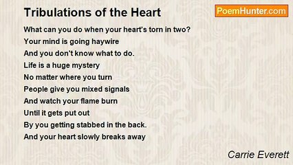 Carrie Everett - Tribulations of the Heart