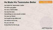 Jeff Fleischer - He Made His Teammates Better