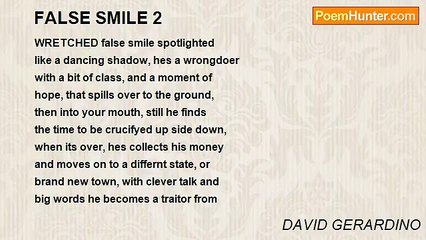 DAVID GERARDINO - FALSE SMILE 2