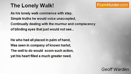 Geoff Warden - The Lonely Walk!