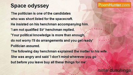 nimal dunuhinga - Space odyssey