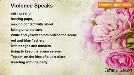 Tiffany Saxon - Violence Speaks