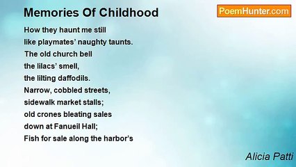 Alicia Patti - Memories Of Childhood