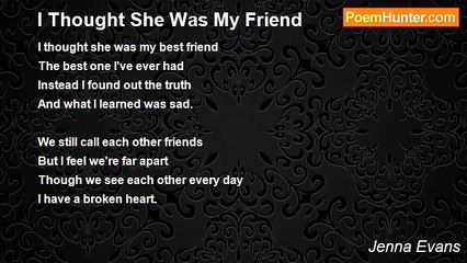 Jenna Evans - I Thought She Was My Friend