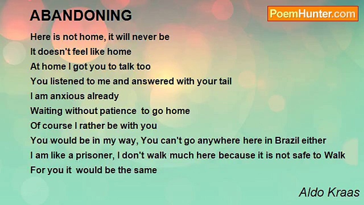 Aldo Kraas - ABANDONING