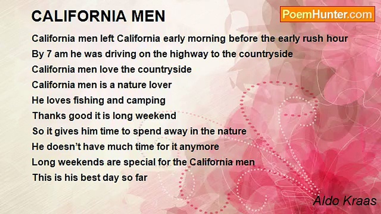 Aldo Kraas - CALIFORNIA MEN