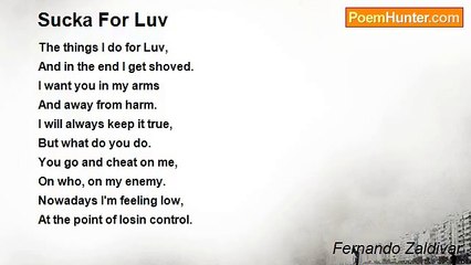 Fernando Zaldivar - Sucka For Luv
