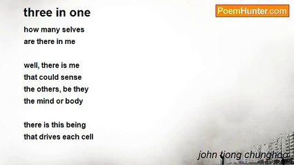 john tiong chunghoo - three in one