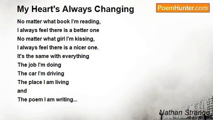 Nathan Strange - My Heart's Always Changing
