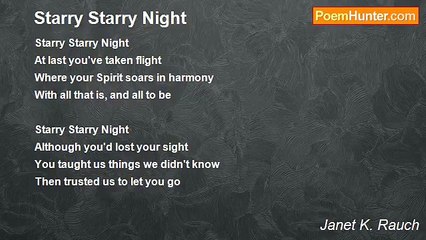 Janet K. Rauch - Starry Starry Night