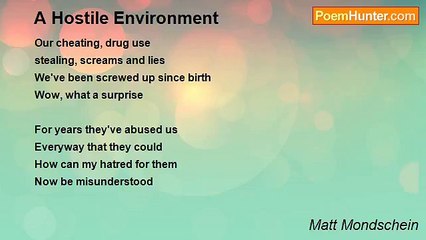 Matt Mondschein - A Hostile Environment