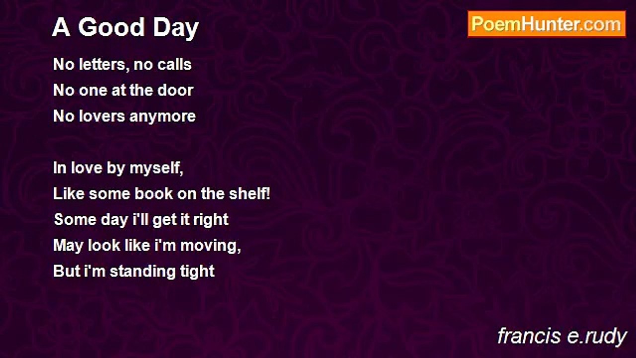 francis e.rudy - A Good Day