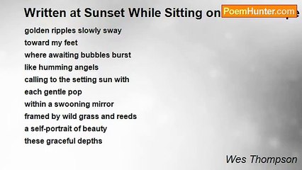 Wes Thompson - Written at Sunset While Sitting on a Sewer Pipe to Paradise