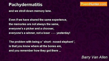 Barry Van Allen - Pachydermatitis