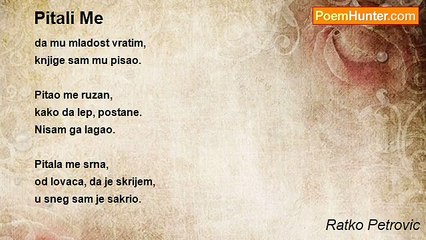 Ratko Petrovic - Pitali Me