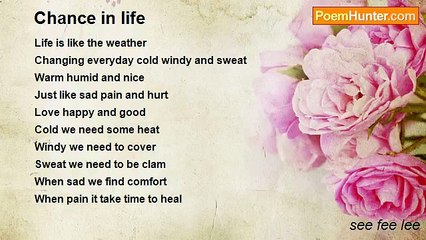 see fee lee - Chance in life