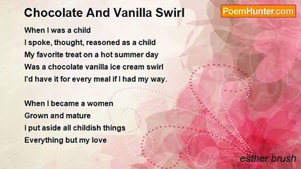 esther brush - Chocolate And Vanilla Swirl