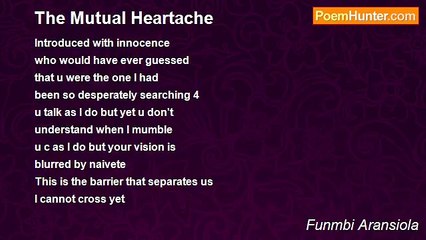 Funmbi Aransiola - The Mutual Heartache