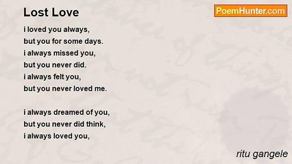ritu gangele - Lost Love