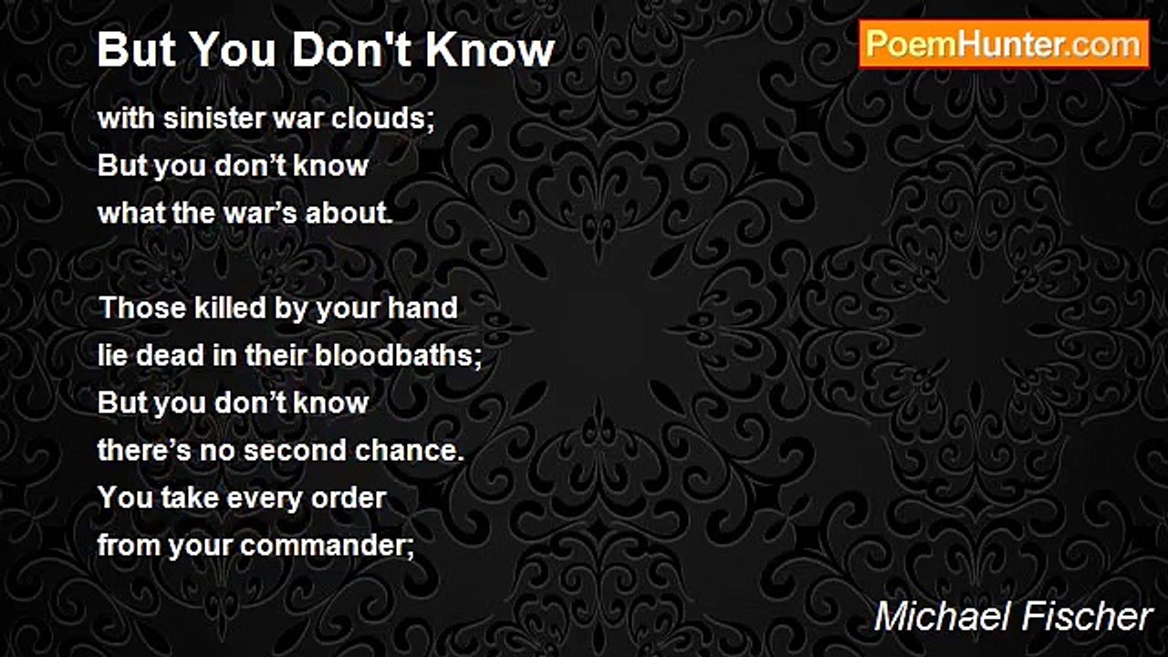 Michael Fischer - But You Don't Know