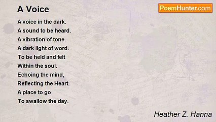 Heather Z. Hanna - A Voice