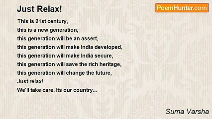 Suma Varsha - Just Relax!